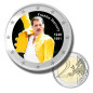 2 Euro Coloured Coin Freddie Mercury 1946 - 1991