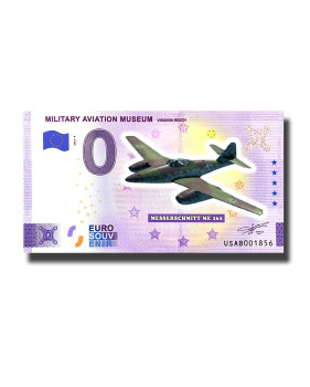 0 Euro Souvenir Banknote Military Aviation Museum Virginia Beach Colour USA USAB 2023-4