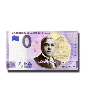 0 Euro Souvenir Banknote Aristides De Sousa Mendes 1885 - 1954 Colour Portugal MEEW 2021-1