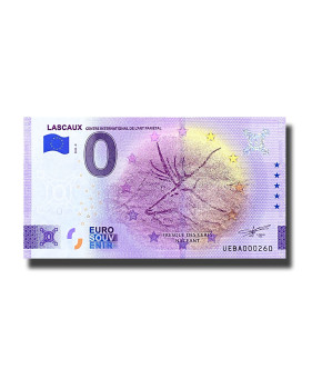 0 Euro Souvenir Banknote Lascaux Centre International De L Art Parietal France UEBA 2023-9