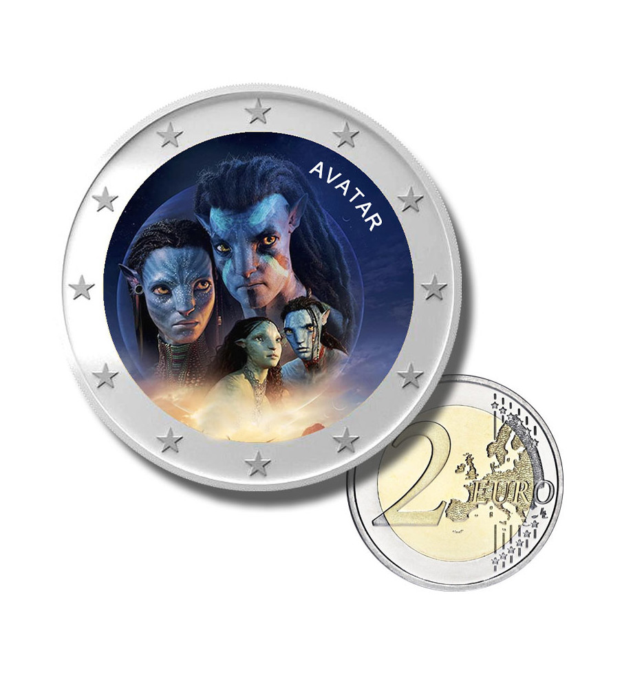 2 Euro Coloured Coin Cinema Film Series - Avatar