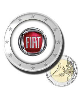 2 Euro Coloured Coin Fiat