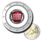 2 Euro Coloured Coin Car Brand - Fiat