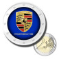 2 Euro Coloured Coin Car Brand - Porsche