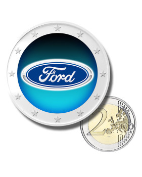 2 Euro Coloured Coin Ford