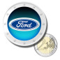 2 Euro Coloured Coin Car Brand - Ford