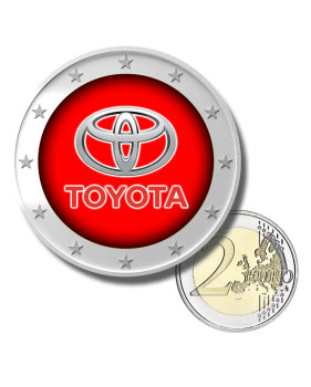 2 Euro Coloured Coin Toyota