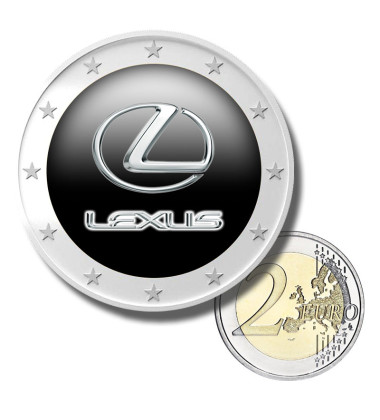 2 Euro Coloured Coin Lexus