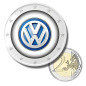 2 Euro Coloured Coin Volkswagen