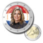2 Euro Coloured Coin Queen Maxima Of The Netherlands