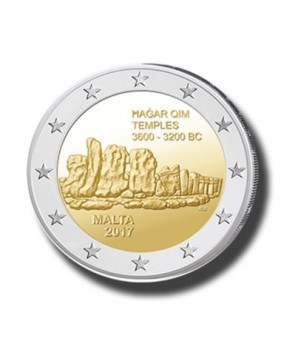 2017 MALTA HAGAR QIM COIN CARD - 2 EURO COMMEMORATIVE COIN