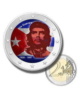 2 Euro Coloured Coin Che Guevara