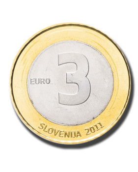2011 3 Euro Slovenia Coin