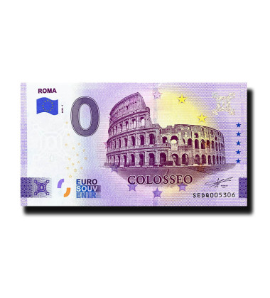 0 Euro Souvenir Banknote Roma - Colosseo Italy SEDQ 2023-1