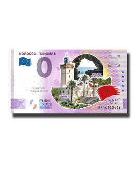 0 Euro Souvenir Banknote Morocco - Tangiers Colour Morocco MAAC 2023-1