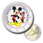 2 Euro Coloured Coin Cartoons - Mickey Mouse