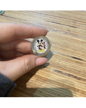 2 Euro Coloured Coin Mickey Mouse