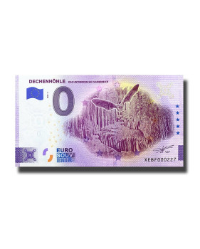 0 Euro Souvenir Banknote Dechenhohle Germany XEBF 2023-2