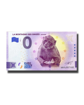 0 Euro Souvenir Banknote La Montagne Des Singes - Kintzheim France UEFL 2023-7