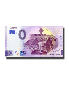 0 Euro Souvenir Banknote Aubrac France UEJZ 2023-1