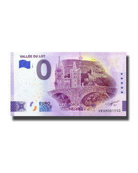 0 Euro Souvenir Banknote Vallee Du Lot France UESP 2023-1