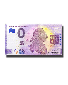0 Euro Souvenir Banknote Louis XVI France UEUM 2021-10