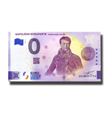 0 Euro Souvenir Banknote Napoleon Bonaparte France UEUM 2022-16