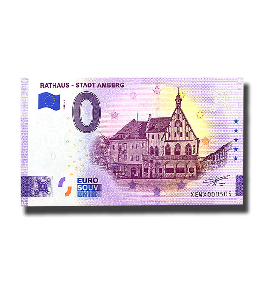 0 Euro Souvenir Banknote Rathaus - Stadt Amberg Germany XEWX 2023-1