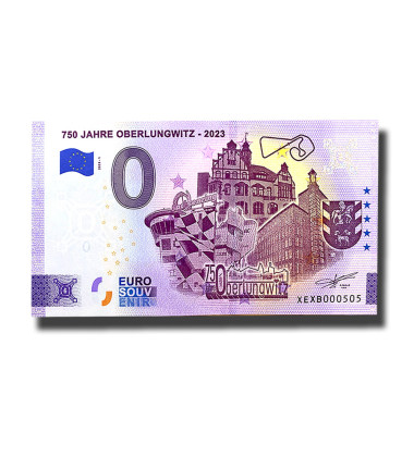0 Euro Souvenir Banknote 750 Jahre Oberlungwitz Germany XEXB 2023-1