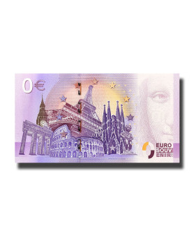 0 Euro Souvenir Banknote Specimen In RED Overprint NC-2A Variety ERROR