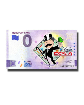 0 Euro Souvenir Banknote Monopoly Bank Colour Germany XESU 2023-1