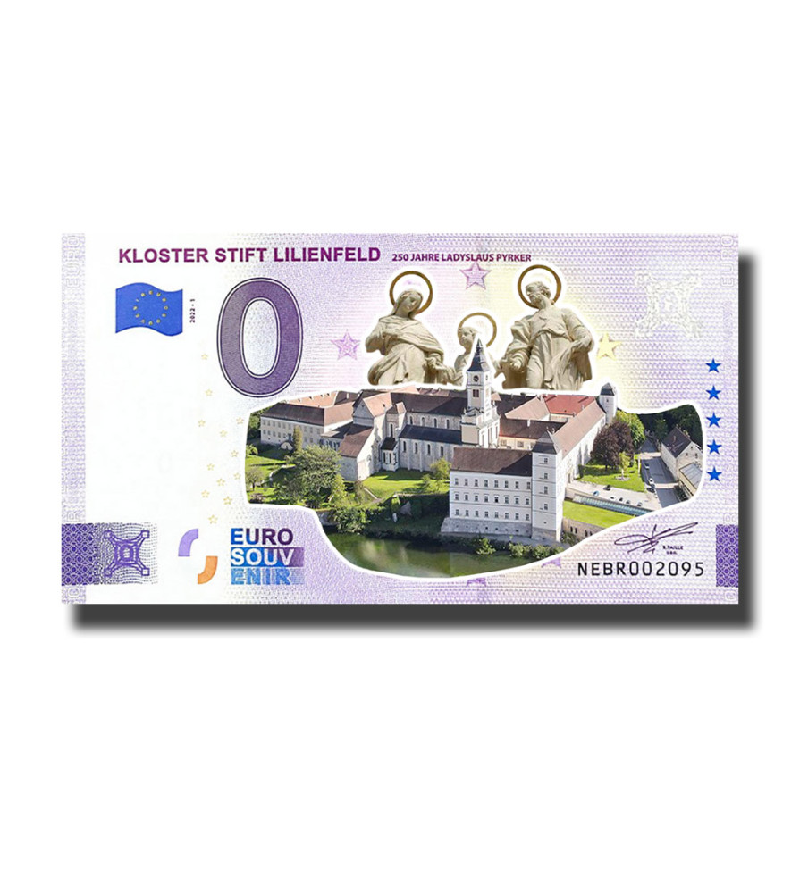 0 Euro Souvenir Banknote Kloster Stift Lilienfeld Colour Austria NEBR 2022-1