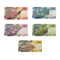 2019 Kenya Set of 5 Shilling Banknotes Uncirculated