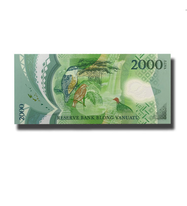 2014 Vanuatu 2000 Vatu Polymer Banknote The Republic of Vanuatu Uncirculated