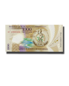 2014 Vanuatu 1000 Vatu Polymer Banknote The Republic of Vanuatu Uncirculated