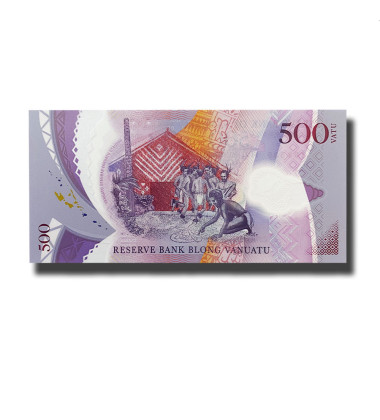 2017 Vanuatu 500 Vatu Polymer Banknote The Republic of Vanuatu Mini Games Uncirculated