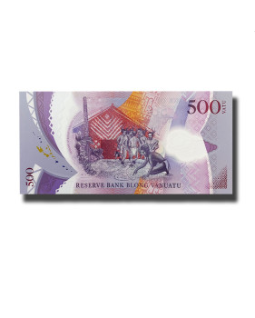 2017 Vanuatu 500 Vatu Polymer Banknote The Republic of Vanuatu Mini Games Uncirculated