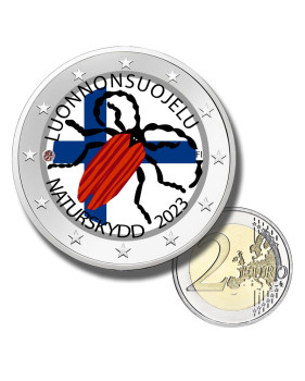 2 Euro Coloured Coin 2023 Finland Nature Conservation Law