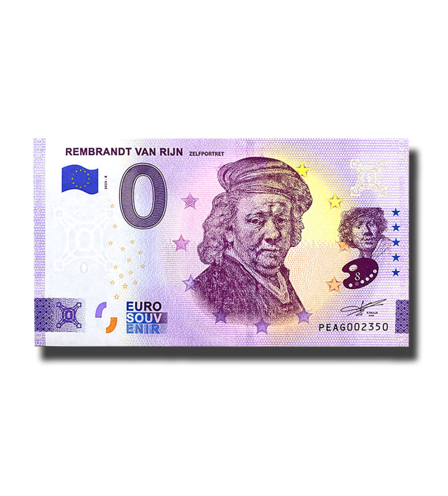 0 Euro Souvenir Banknote Rembrandt Van Rijn Netherlands PEAG 2023-8