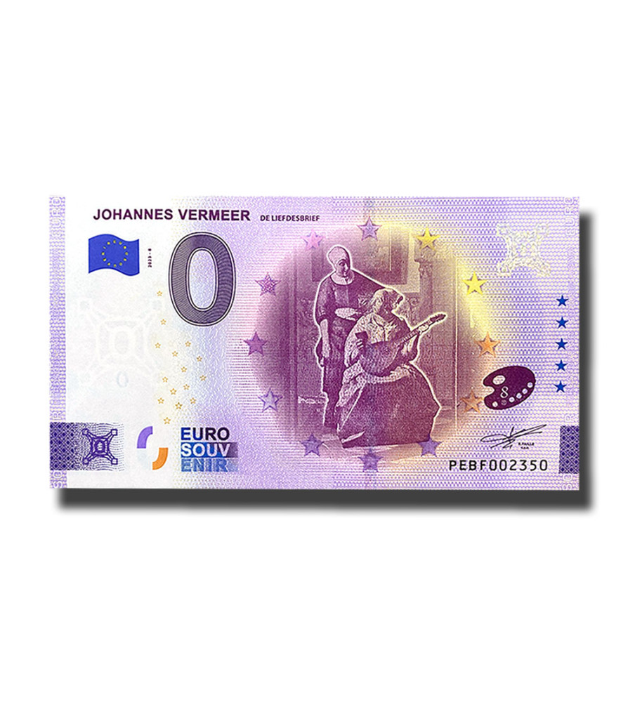 0 Euro Souvenir Banknote Johannes Vermeer Netherlands PEBF 2023-8