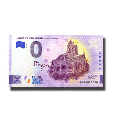 0 Euro Souvenir Banknote Vincent Van Gogh Netherlands PEBR 2023-7