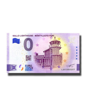 0 Euro Souvenir Banknote Kallo Lighthouse - Mantyluoto Pori Finland LECC 2023-1