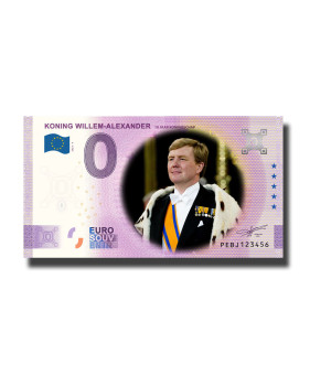 0 Euro Souvenir Banknote Koning Willem-Alexander Colour Netherlands PEBJ 2023-4