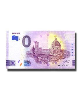 0 Euro Souvenir Banknote Firenze Italy SECS 2023-2