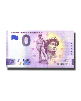 0 Euro Souvenir Banknote Firenze - David Di Michelangelo Italy SECS 2023-3