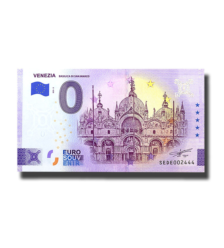 0 Euro Souvenir Banknote Venezia - Basilica Di San Marco ERROR 023-2 Italy SEDE 2023-2
