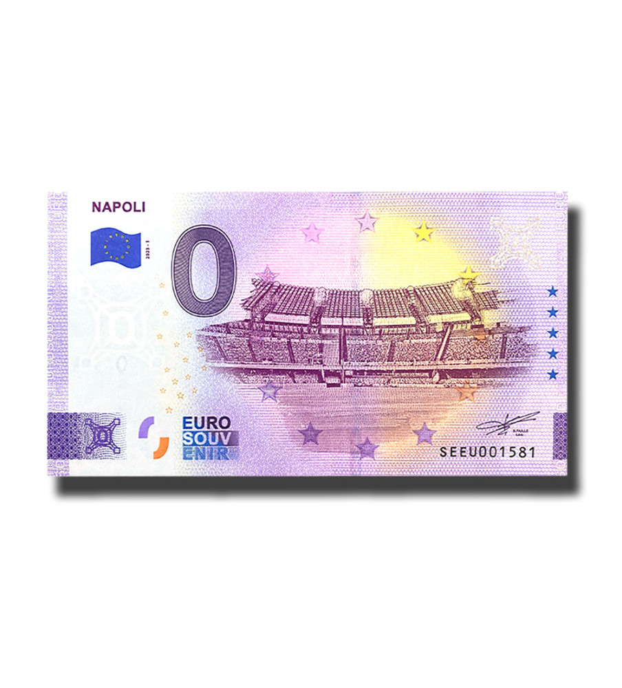 0 Euro Souvenir Banknote Napoli Italy SEEU 2023-1