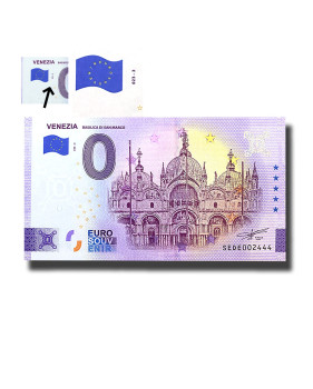 0 Euro Souvenir Banknote Venezia - Basilica Di San Marco ERROR Italy SEDE 2023-2