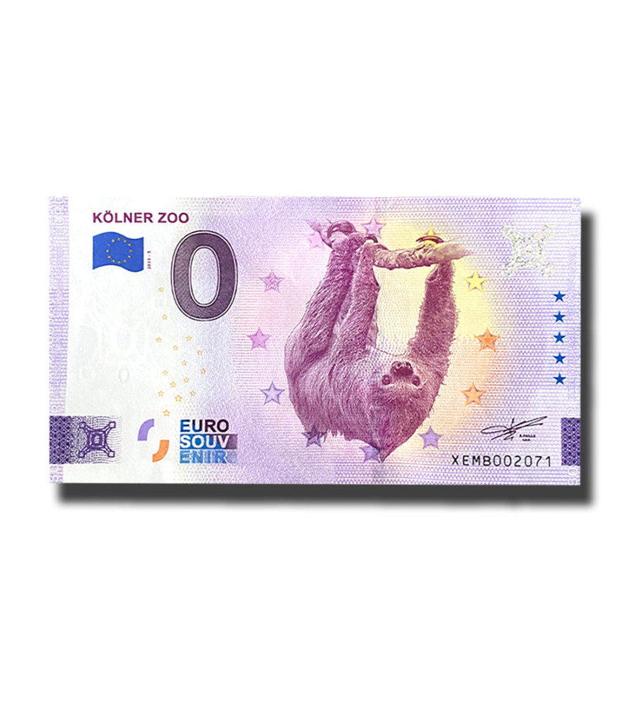 0 Euro Souvenir Banknote Kolner Zoo Germany XEMB 2023-5