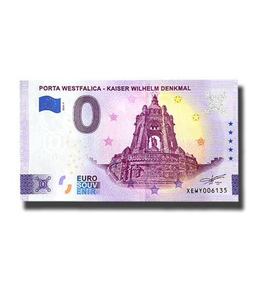0 Euro Souvenir Banknote Porta Westfalica - Kaiser Wilhelm Denkmal Germany XEWY 2023-1